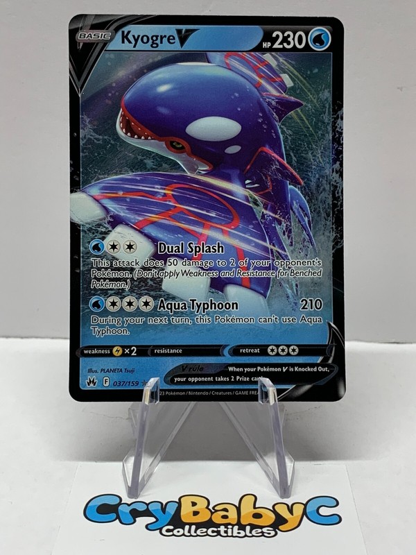 Pokemon Kyogre V 037/159 Crown Zenith ULTRA RARE