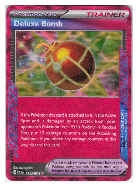 Deluxe Bomb Holo ACE SPEC Rare SV07: Stellar Crown 134/142 NM