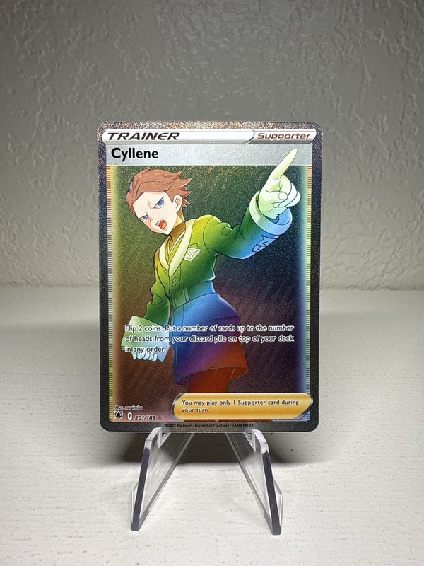 Cyllene Rainbow Rare 201/189 Astral Radiance Trainer Pokemon Near Mint
