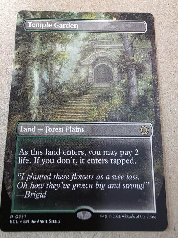 Temple Garden – (Borderless) Lorwyn Eclipsed Regular – Mtg