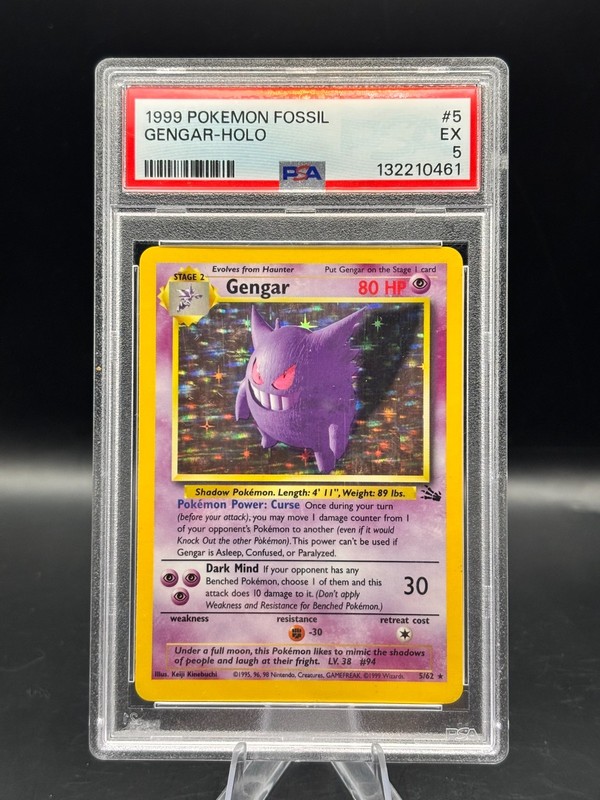GENGAR FOSSIL HOLO PSA 5 #4