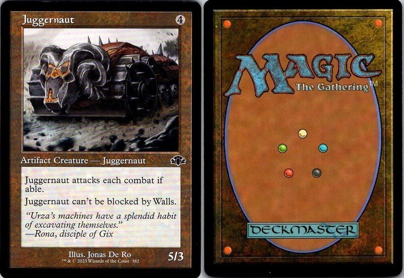 MTG JUGGERNAUT (RETRO FRAME) 382 DOMINARIA REMASTERED