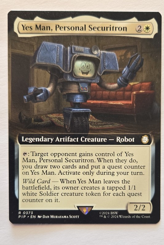 Yes Man, Personal Securitron (Extended Art) Universes Beyond: Fallout Regular