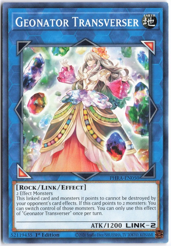 Yugioh – Geonator Transverser PHRA-EN050 1st Edition – Phantom Rage