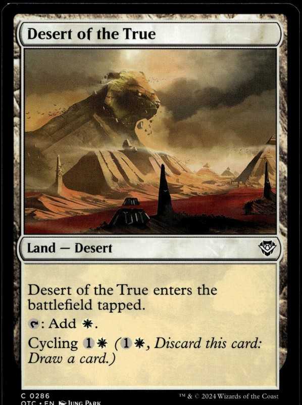 Desert of the True MTG Outlaws of Thunder Junction M/NM X1