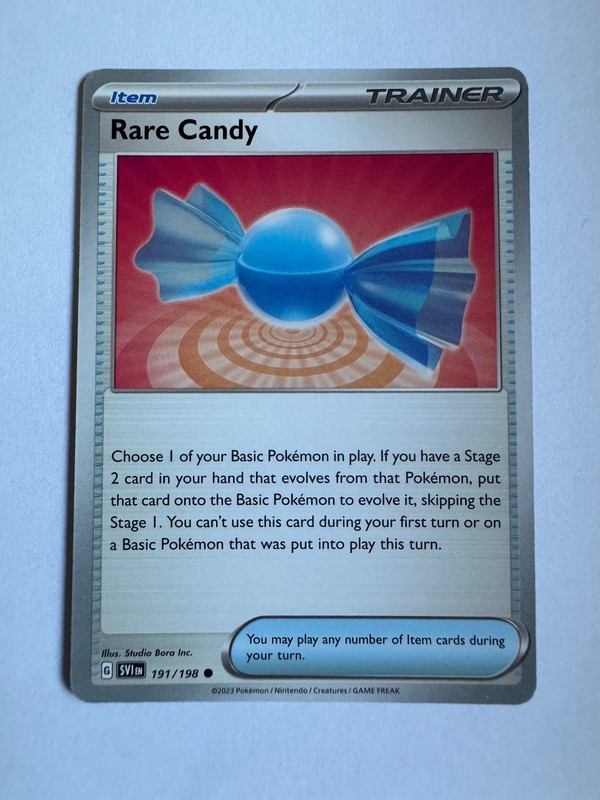 Rare Candy 191/198 Common Scarlet & Violet Pokemon Near Mint