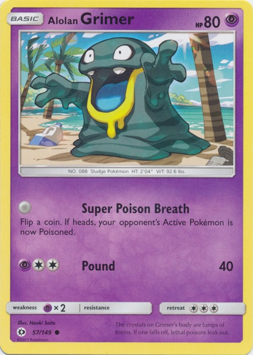 Alolan Grimer – 57/149 – Common – Near Mint
