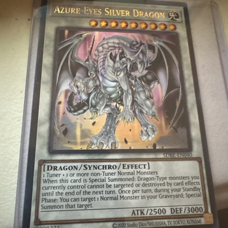 Azure-Eyes Silver Dragon (Oversized) (Silver Dragon) SDBE-EN040 Yu-Gi-Oh! NM