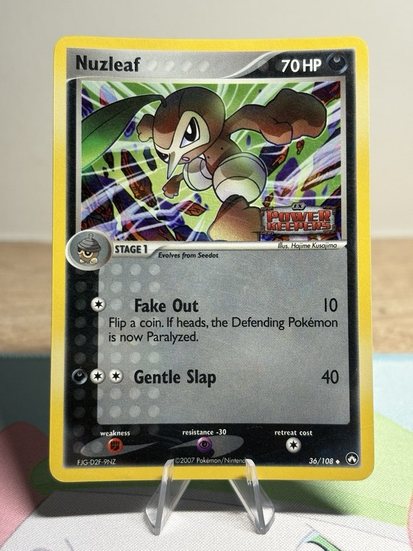 Nuzleaf 36/108 Ex Power Keepers Reverse Holo Stamed 2007 Pokemon Card HP