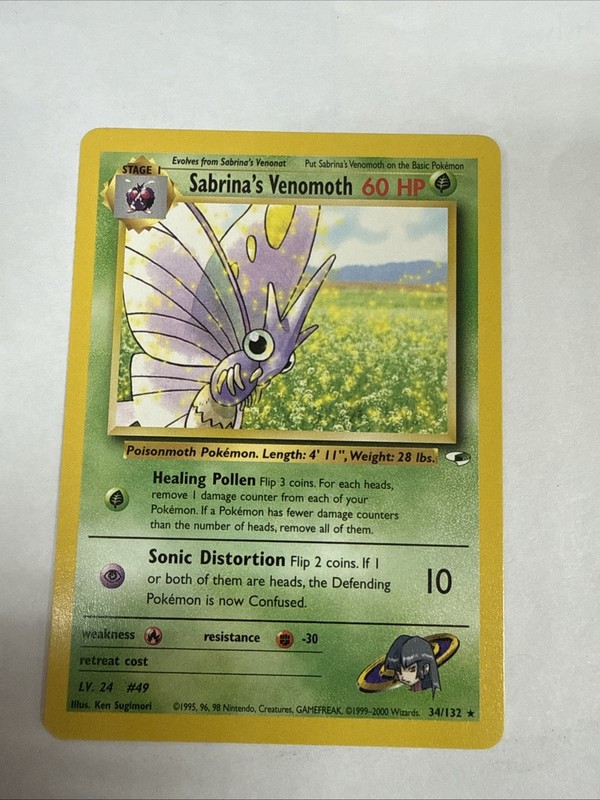 Sabrina’s Venomoth 034/132 Gym Heroes Regular