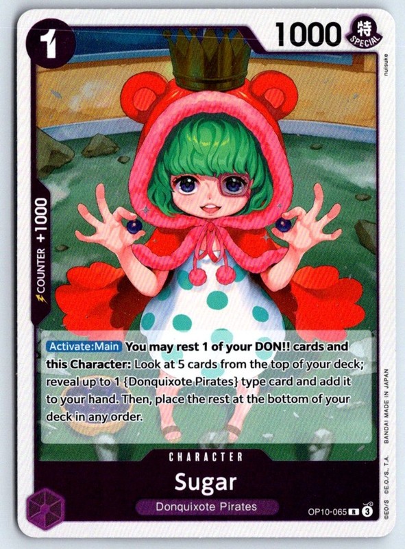 Sugar (065) OP10-065 One Piece Royal Blood Foil Rare Near Mint