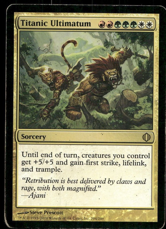 TITANIC ULTIMATUM SHARDS OF ALARA MAGIC: THE GATHERING LP