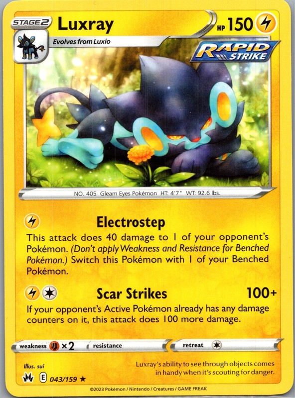Shinx Luxio Luxray, Evolution Line, 3 Card Set, 2023 Crown Zenith gallery