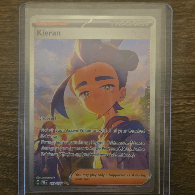 Pokemon Kieran 174/131 SV Prismatic Evolutions SIR Full Art Holo Eng