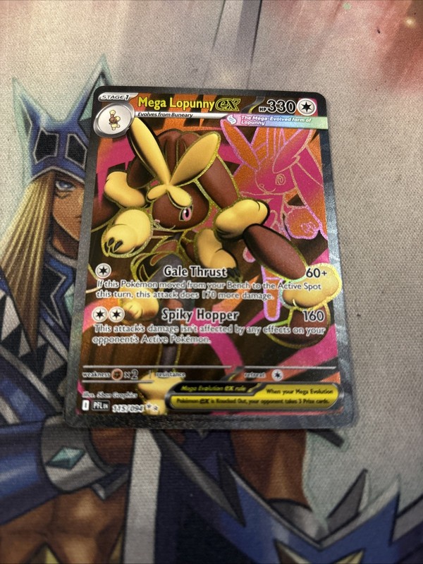 Mega Lopunny ex 115/094 ME02: Phantasmal Flames Ultra Rare Pokemon Card