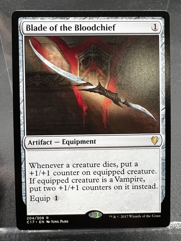 MTG Blade of the Bloodchief (C17) Commander 2017 Regular Rare 204/309