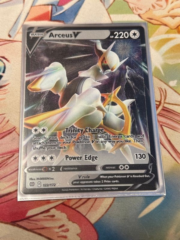 Pokemon Metal Promo Card Arceus VSTAR – Brilliant Stars 2022 122/172