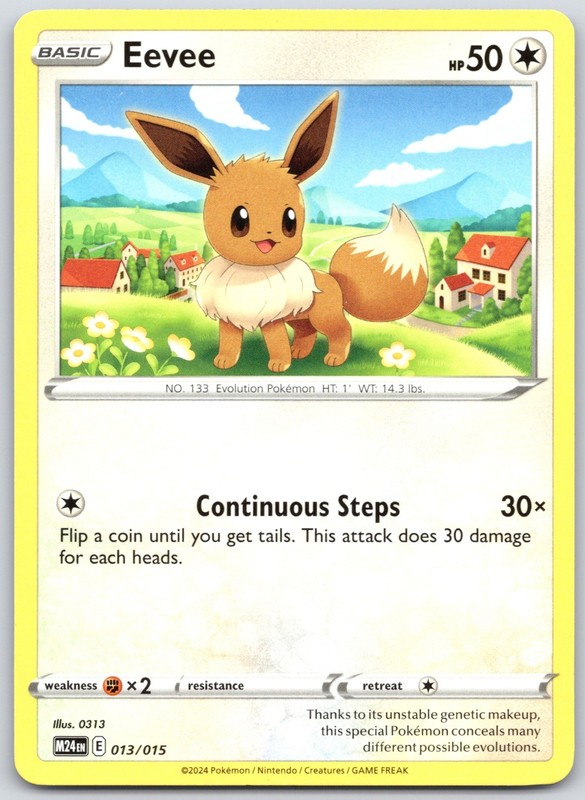 Eevee 013/015 Promo McDonald’s Promos 2024 Pokemon TCG NM