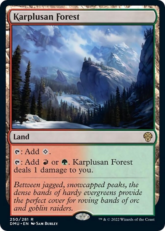 Karplusan Forest [Dominaria United] NM – Magic