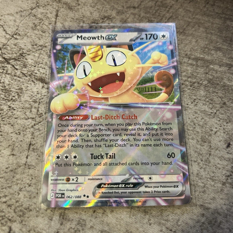 Pokemon Meowth ex #062/088