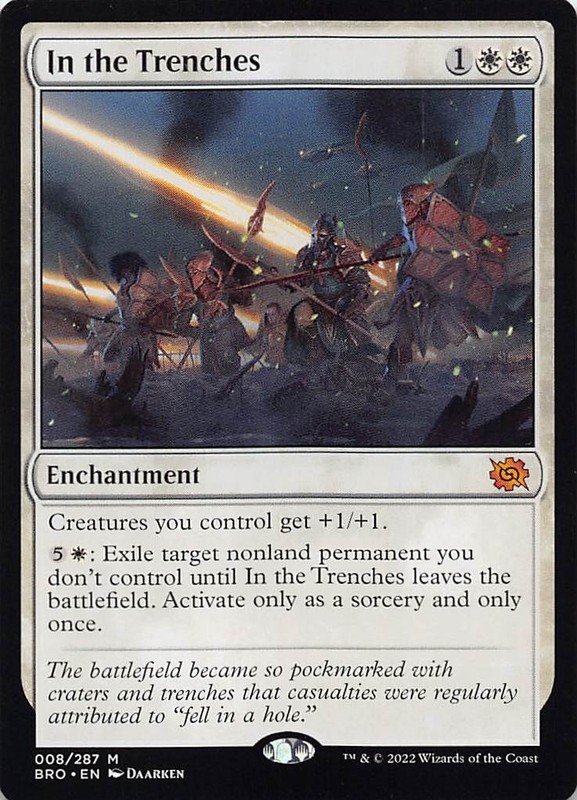 In the Trenches BRO 8 Normal English NM – MTG