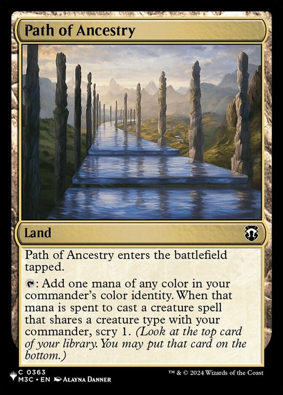 Path of Ancestry M3C-363 NM The List MTG EI