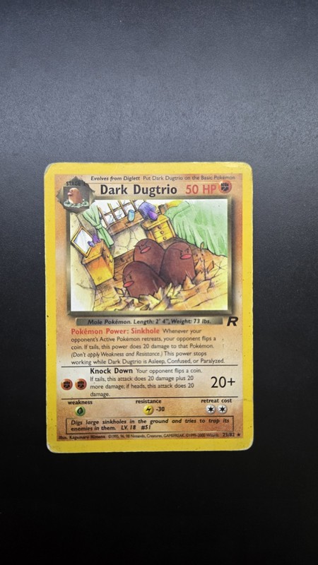 Dark Dugtrio 23/82 Team Rocket Regular Pokemon Card – Ungraded