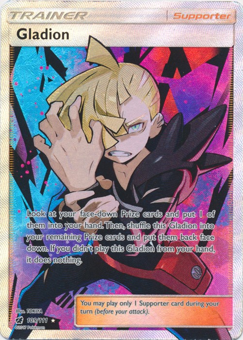 Moderately Played Gladion – 109/111 – Full Art Ultra Rare Pokemon Crimson Invasi