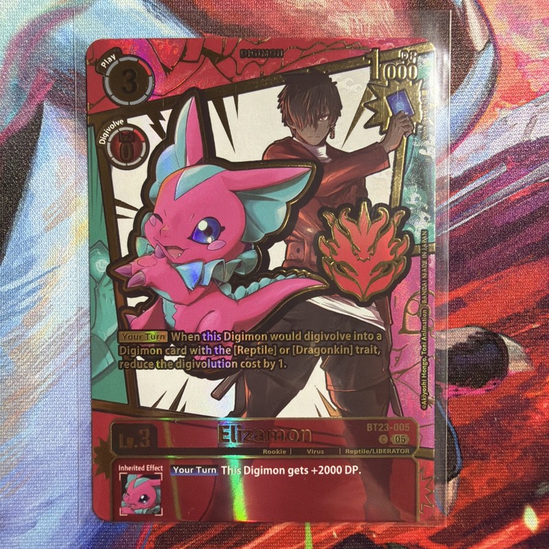 Digimon TCG – Elizamon – Alternate Art Card (RARE PULL) BT23-005 EX-11 NM