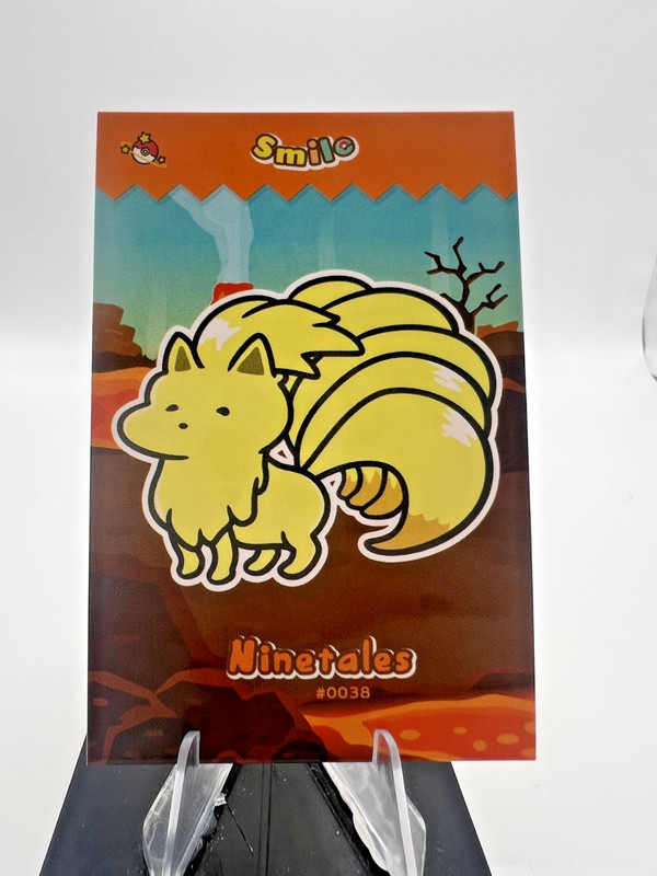 Ninetales #38 – Cracked Ice Holo – Smile Card Database- Pokemon