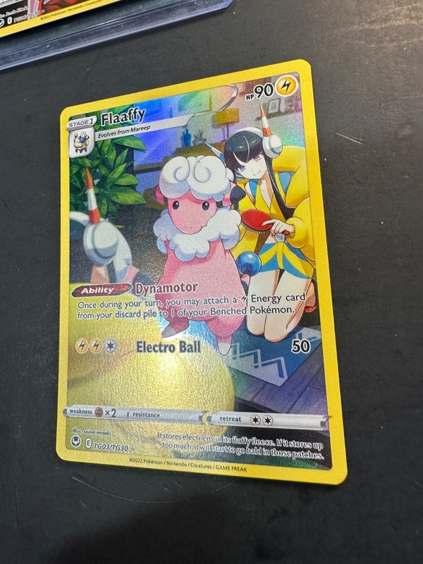2022 Pokémon Silver Tempest Flaaffy TG03 /TG30 Holographic Holo Rare full art gallery