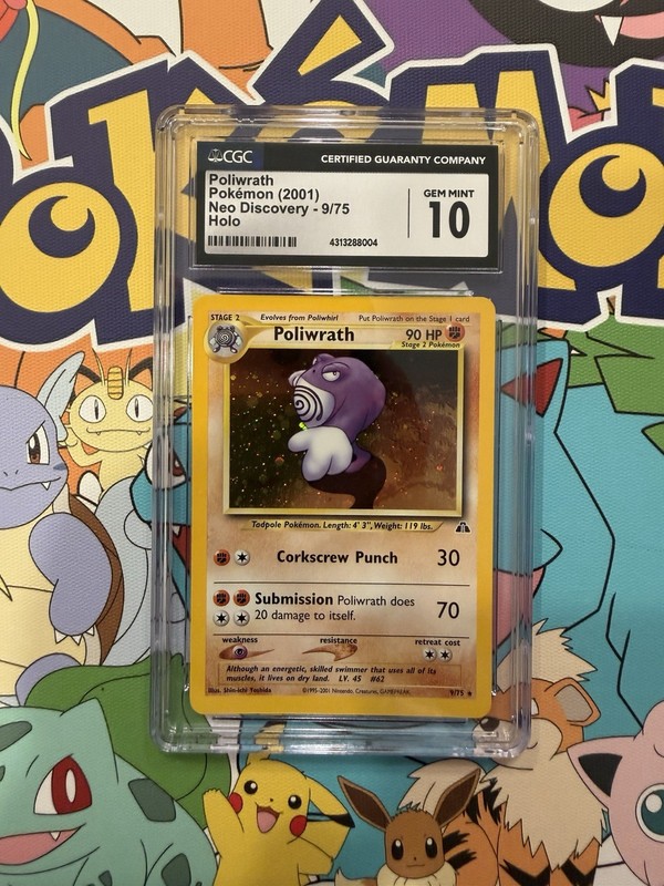 CGC 10 Poliwrath Neo Discovery Holo #9/75 ❗️POP 25❗️