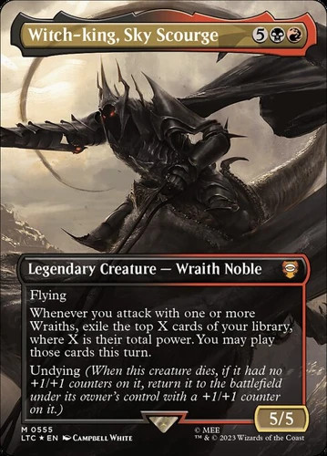 Witch-king, Sky Scourge – Surge Foil Extended Art LTC LP MTG