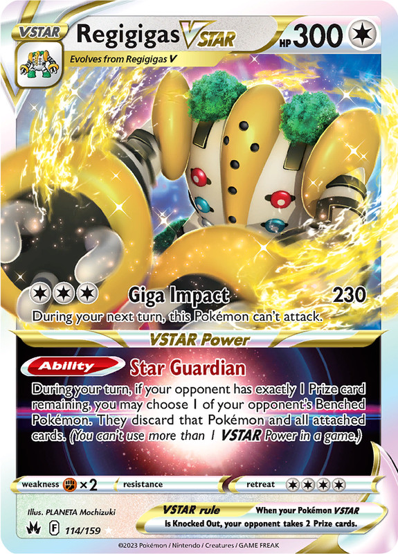 Regigigas VSTAR 114/159 – Crown Zenith – Pokemon TCG – Ultra Rare Holo