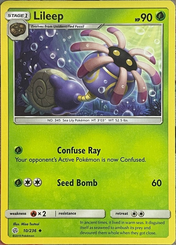 Lileep – 10/236 – Cosmic Eclipse Pokemon 2019