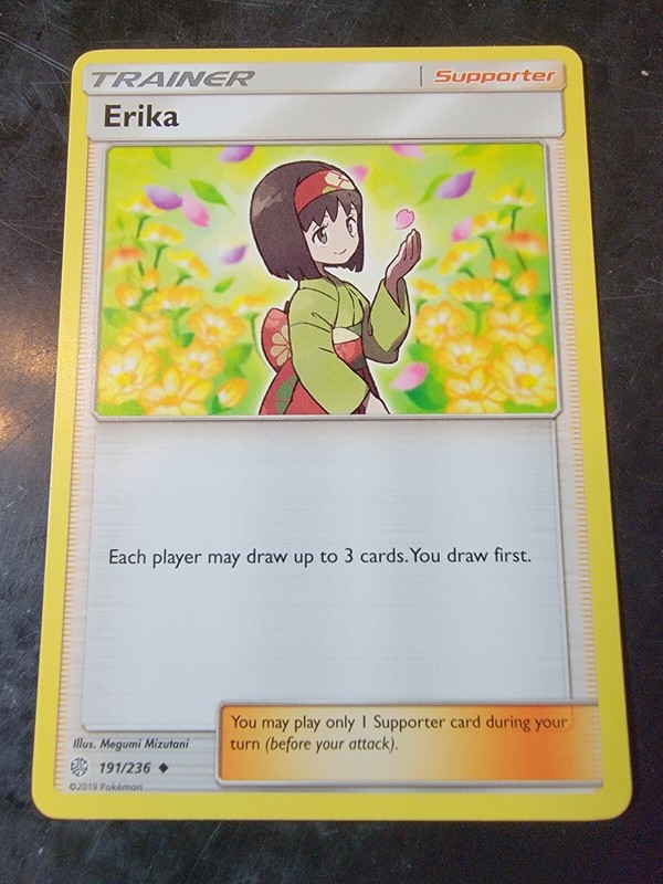 Erika 191/236 Uncommon Pokemon Cosmic Eclipse *BUY 2 GET 1 FREE*