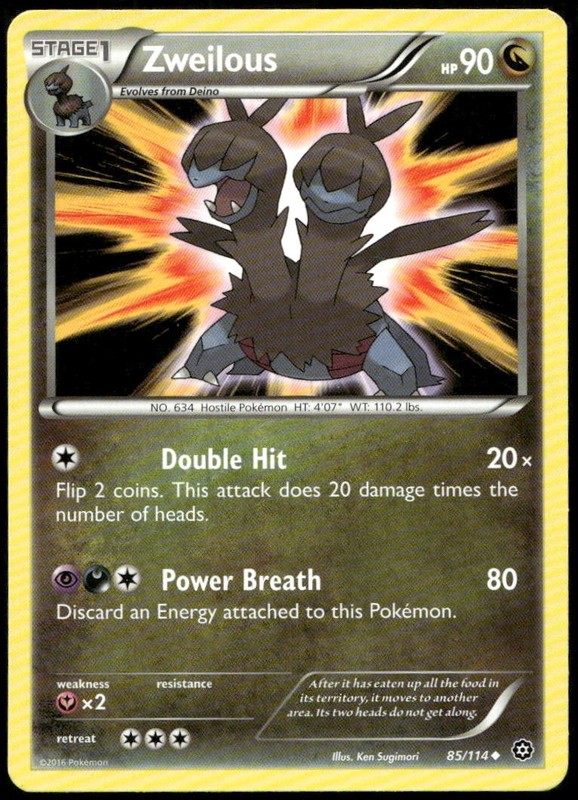 Zweilous Uncommon XY – Steam Siege 85/114 NM