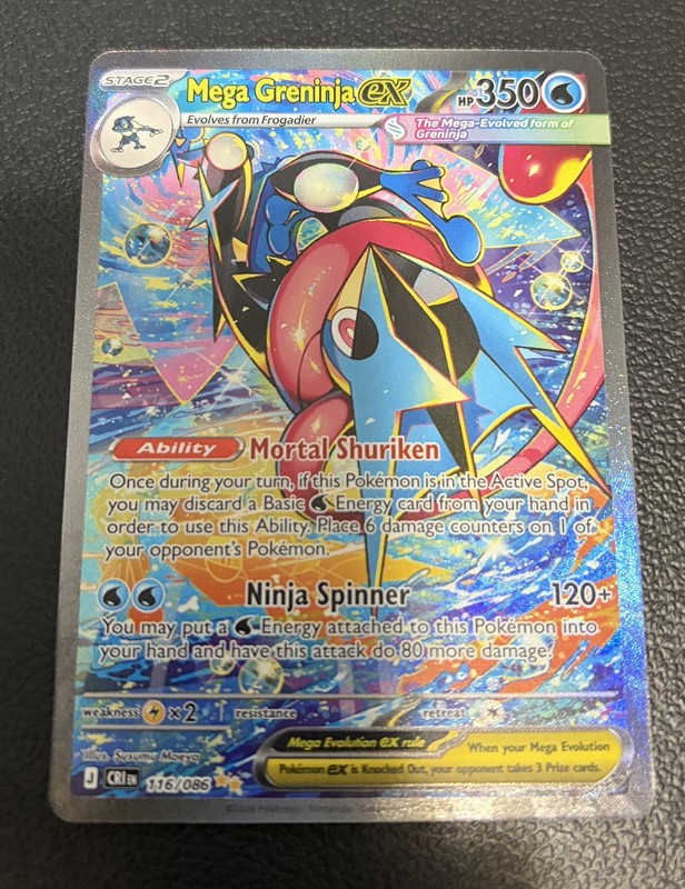 Pokémon Chaos Rising Mega Greninja EX 116/086 SIR Holo NM