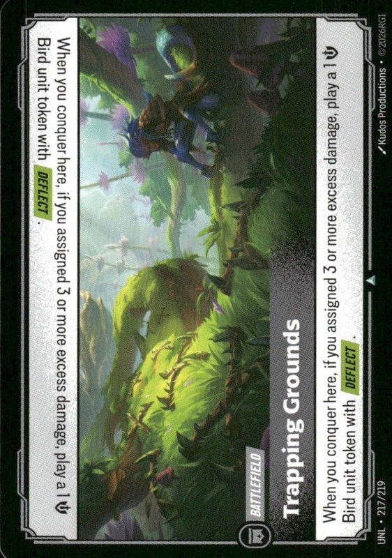 Trapping Grounds 217/219 Uncommon Unleashed Riftbound Near Mint