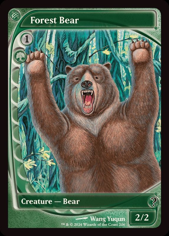 MTG Forest Bear English Mystery Booster 2