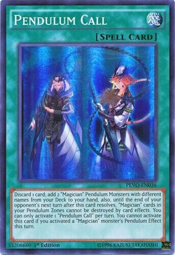 Yu-Gi-Oh! – Pendulum Call – PEVO-EN036 – Super Rare – 1st Ed, -NM/M