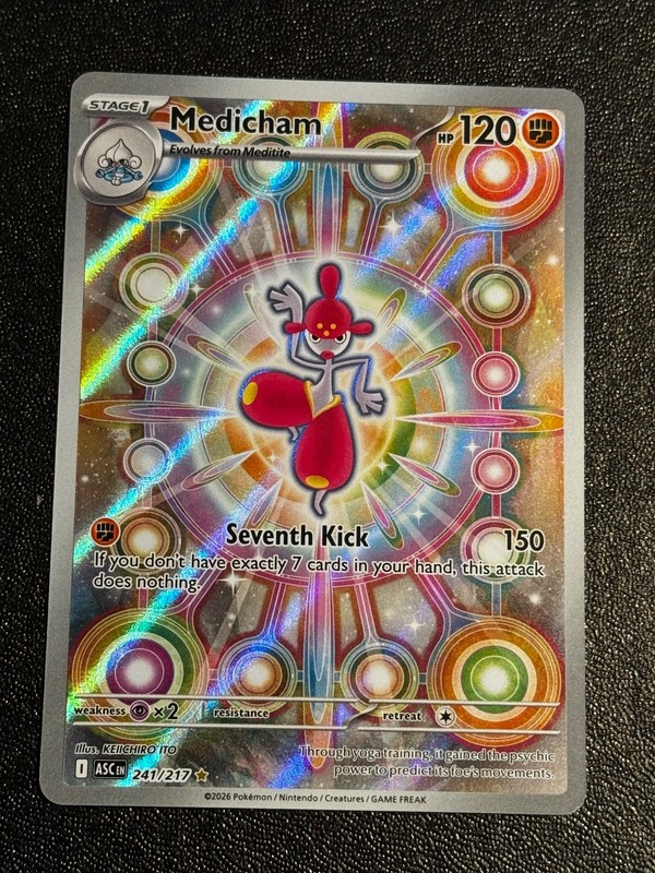 Pokémon TCG Medicham 241/217 ME: Ascended Heroes Illustration Rare NM