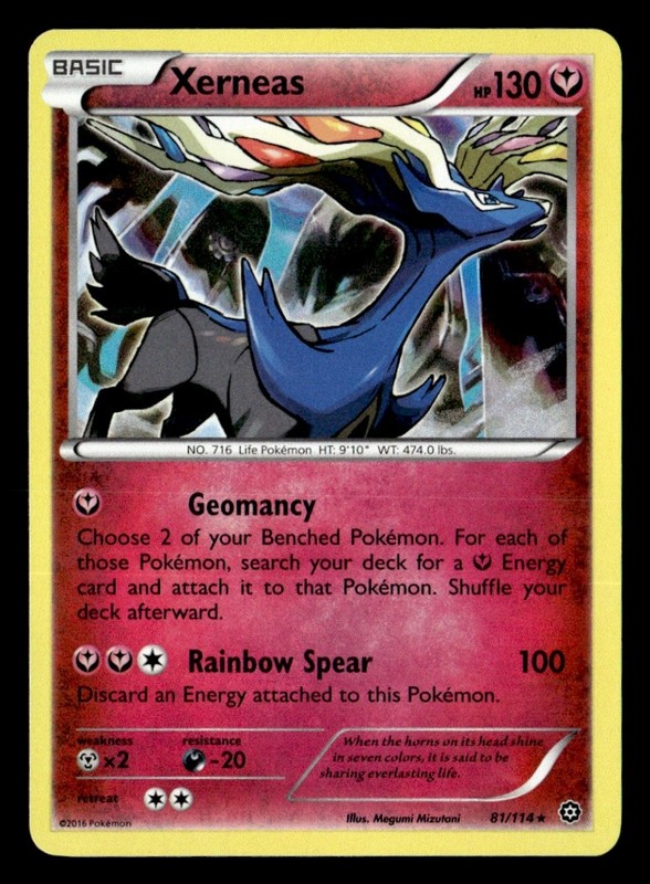 Xerneas Holo Rare Holo XY – Steam Siege 81/114 LP Pokémon TCG