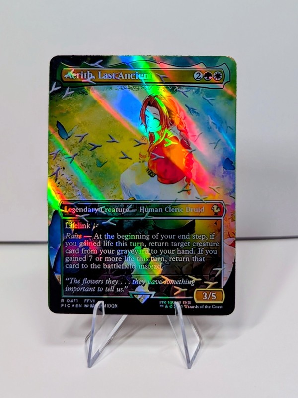 Aerith, Last Ancient (Chocobo Track Foil) Commander: Final Fantasy Playtest Card