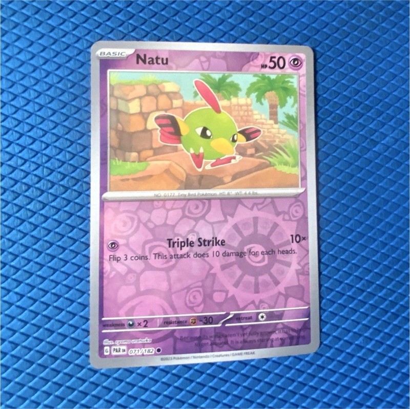 The Pokémon Company Natu 071/182 SV04 Paradox Rift Reverse Holo English 50HP