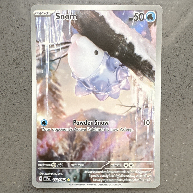 The Pokémon Company Snom 168/162 SV05 Temporal Forces Illustration Rare Holo EN