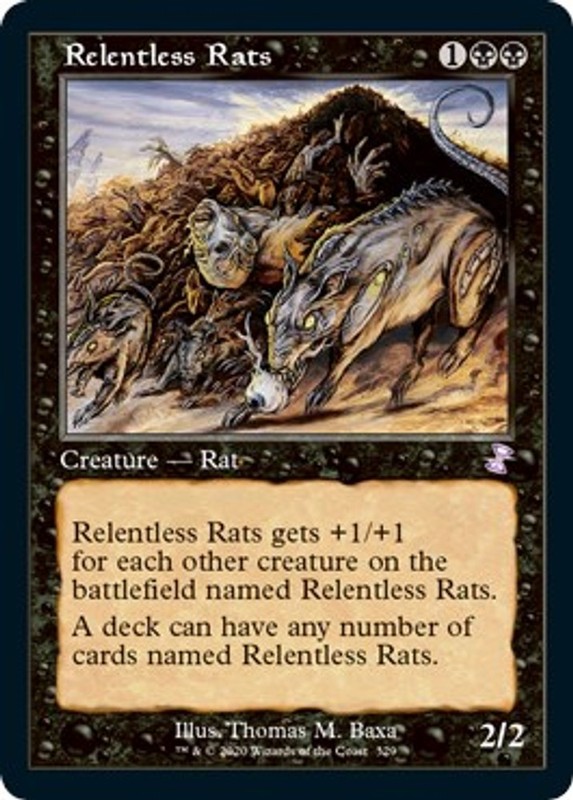 Relentless Rats #329 (NM) Time Spiral: Remastered MTG
