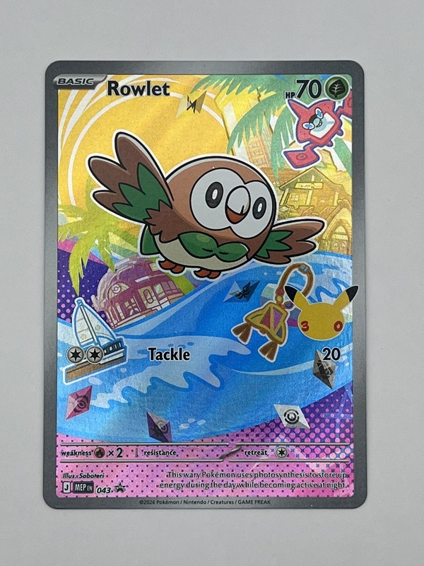 Rowlet 043 2026 Meiji Promo Promo Basic Holo Pokémon TCG Card