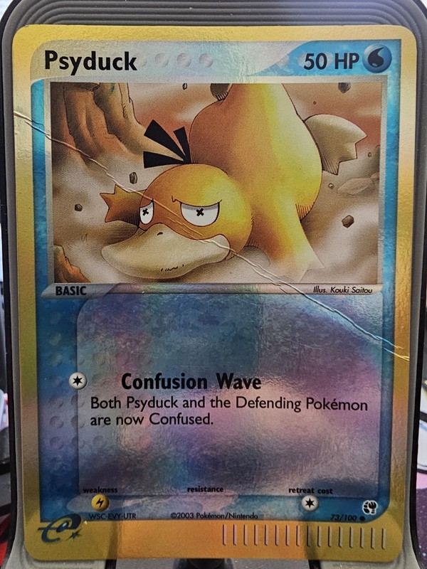 Psyduck 73/100 Sandstorm Reverse Holo MP