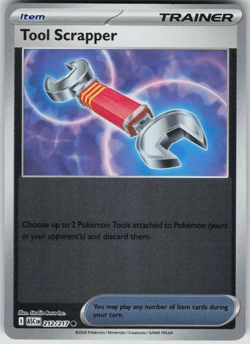 Tool Scrapper Reverse Holo Common ME: Ascended Heroes 212/217 NM